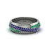 1.4Ct Sapphire & Emerald Eternity Wedding Ring - Merritt No. 30 image 2