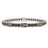 Black Diamond Tennis Bracelet with South Africa Flag no. 9 image 1