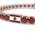 Ruby Tennis Bracelet with Lebanon Flag no. 12 image 4