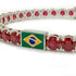 Ruby Tennis Bracelet with Brazil Flag no. 12 image 4