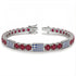 Ruby Tennis Bracelet with Greece Flag no. 12 image 2