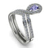 Tanzanite Pear Shape Stacking Bridal Set - Emilia No. 203 image 4