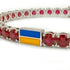 Ruby Tennis Bracelet with Ukraine Flag no. 12 image 4