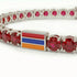 Ruby Tennis Bracelet with Armenia Flag no. 12 image 4