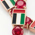 Ruby Tennis Bracelet with United Arab Emirates Flag no. 11 image 4