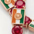 Ruby Tennis Bracelet with India Flag no. 11 image 3