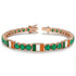 Emerald Tennis Bracelet with Ireland Flag no. 5 image 2