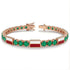 Emerald Tennis Bracelet with Poland Flag no. 5 image 2