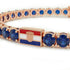 Sapphire Tennis Bracelet with Croatia Flag no. 14 image 4