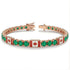 Emerald Tennis Bracelet with Canada Flag no. 5 image 2