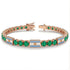 Emerald Tennis Bracelet with Argentina Flag no. 5 image 2