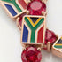 Ruby Tennis Bracelet with South Africa Flag no. 11 image 3