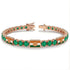 Emerald Tennis Bracelet with India Flag no. 5 image 2