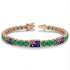 Emerald Tennis Bracelet with Australia Flag no. 5 image 2