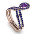 Amethyst Pear Shape Stacking Bridal Set - Emilia No. 314 image 4