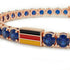 Sapphire Tennis Bracelet with Germany Flag no. 14 image 4