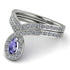 Tanzanite Pear Shape Stacking Bridal Set - Emilia No. 203 image 3