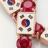 Ruby Tennis Bracelet with South Korea Flag no. 11 image 3