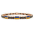 Black Diamond Tennis Bracelet with Ukraine Flag no. 8 image 1