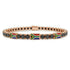 Black Diamond Tennis Bracelet with South Africa Flag no. 8 image 1
