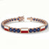 Sapphire Tennis Bracelet with Poland Flag no. 14 image 2