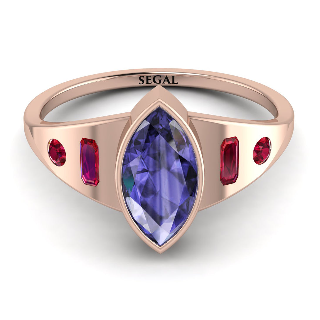 Marquise Bezel Tanzanite Ring - Juliana No. 211