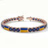 Sapphire Tennis Bracelet with Ukraine Flag no. 14 image 2