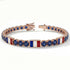 Sapphire Tennis Bracelet with France Flag no. 14 image 2