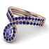 Tanzanite Pear Shape Stacking Bridal Set - Emilia No. 214 image 3