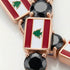 Black Diamond Tennis Bracelet with Lebanon Flag no. 8 image 3