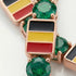 Emerald Tennis Bracelet with Belgium Flag no. 5 image 4