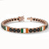 Black Diamond Tennis Bracelet with Ireland Flag no. 8 image 2