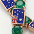 Emerald Tennis Bracelet with Australia Flag no. 5 image 3