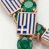 Emerald Tennis Bracelet with Greece Flag no. 5 image 3