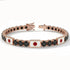 Black Diamond Tennis Bracelet with Japan Flag no. 8 image 2