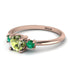 Classic Three Stone Peridot Engagement Ring - Valentina No. 705 image 3