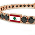 Black Diamond Tennis Bracelet with Lebanon Flag no. 8 image 4