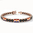 Black Diamond Tennis Bracelet with Croatia Flag no. 8 image 2