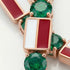 Emerald Tennis Bracelet with Poland Flag no. 5 image 3
