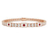 Diamond Tennis Bracelet with Japan Flag no. 2 image 1