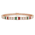 Diamond Tennis Bracelet with Mexico Flag no. 2 image 1
