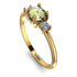 Classic Three Stone Peridot Engagement Ring - Valentina No. 701 image 2