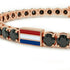 Black Diamond Tennis Bracelet with Netherlands Flag no. 8 image 4