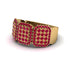 14K Gold Ruby Men's Pave Ring - Bay No. 10 image 2