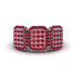 14K Gold Ruby Men's Pave Ring - Bay No. 12 image 1
