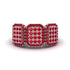 14K Gold Ruby Men's Pave Ring - Bay No. 11 image 1