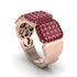 14K Gold Ruby Men's Pave Ring - Bay No. 11 image 3