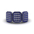 14K Gold Sapphire Men's Pave Ring - Bay No. 15 image 1
