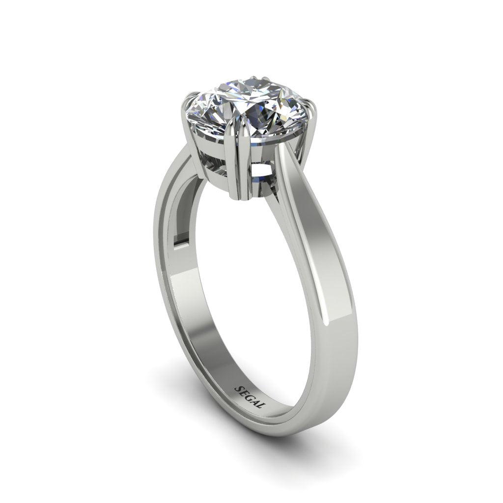 Diamond 14K Gold Solitaire Engagement Ring - Allie No. 3