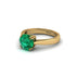 Emerald 14K Gold Solitaire Engagement Ring - Allie No. 4 image 2